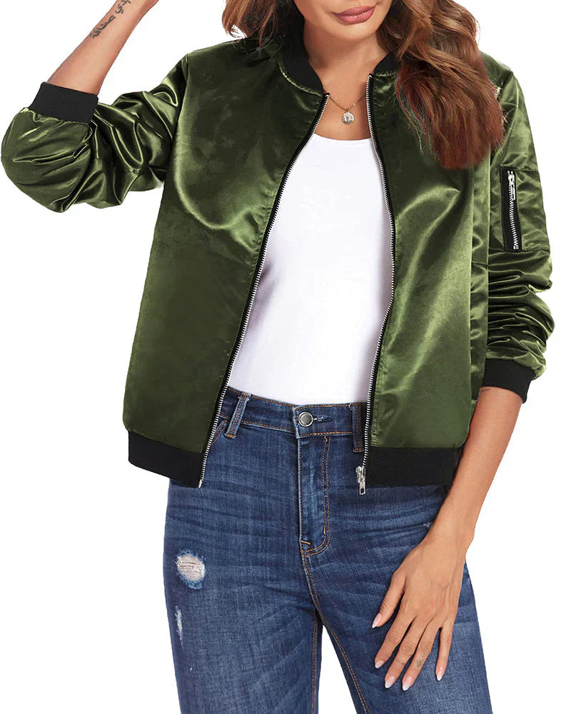 Rinna - stylish classic bomber jacket with pockets - perfect for any occasion