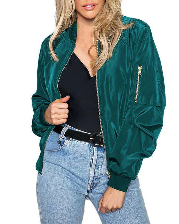 Robin - stylish classic bomber jacket with pockets - perfect for any occasion