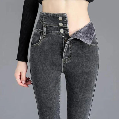 Jasmine - skinny jeans made of fleece