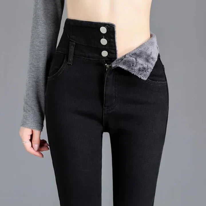 Jasmine - skinny jeans made of fleece