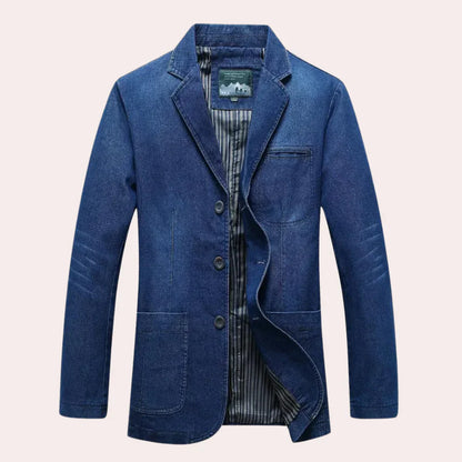 Logan - stylish classic denim blazer for the modern man