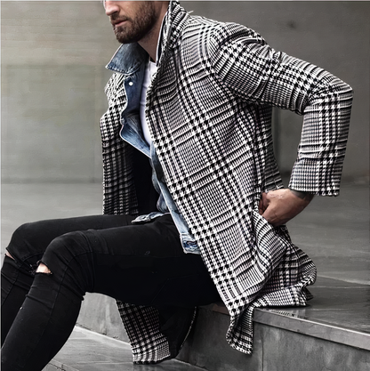 Check style – elegant men's jacket with modern accents