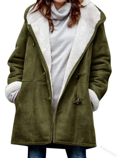 Isabella - casual jacket with fleece lining and hood