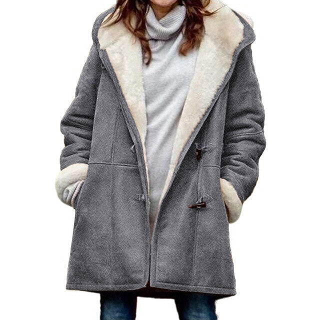 Isabella - casual jacket with fleece lining and hood