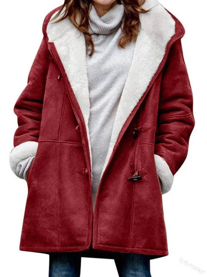 Isabella - casual jacket with fleece lining and hood