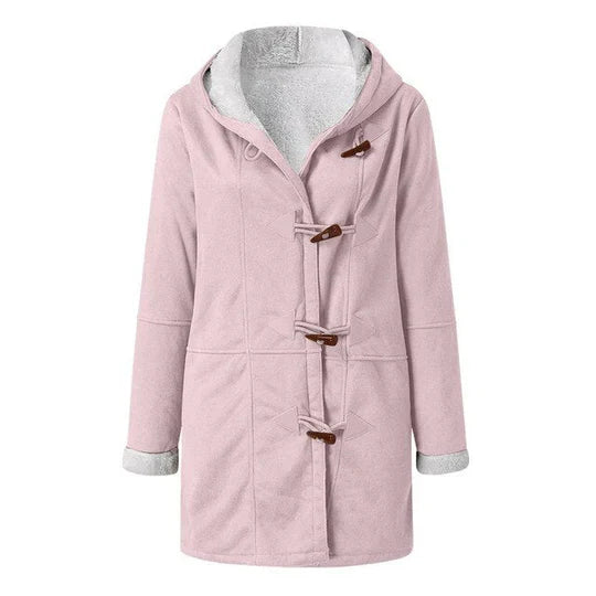 Isabella - casual fleece lined coat with hood