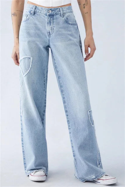 Lavey - baggy jeans with bows