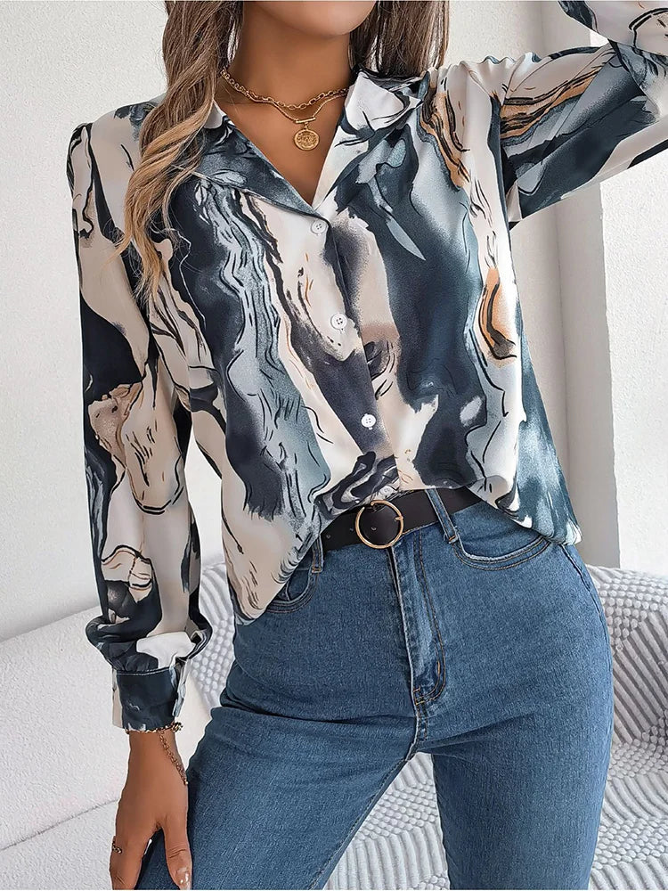 Layleigh | shirt with a marble design