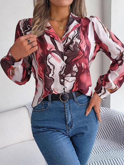 Layleigh | shirt with a marble design