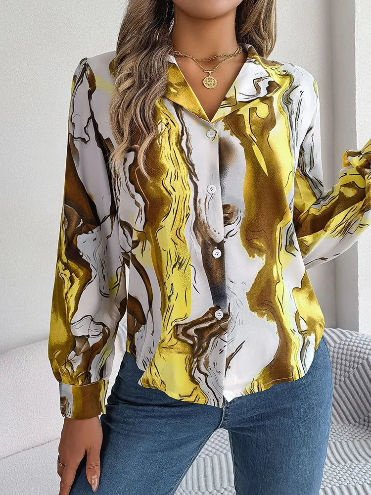 Layleigh | shirt with a marble design