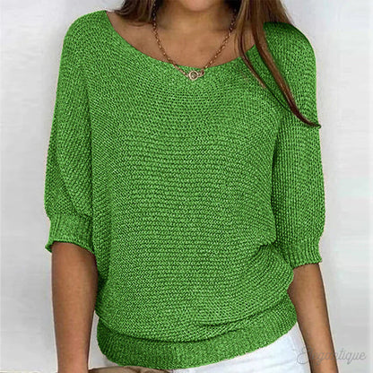 Erin sweater | stylish cross knitted sweater for women