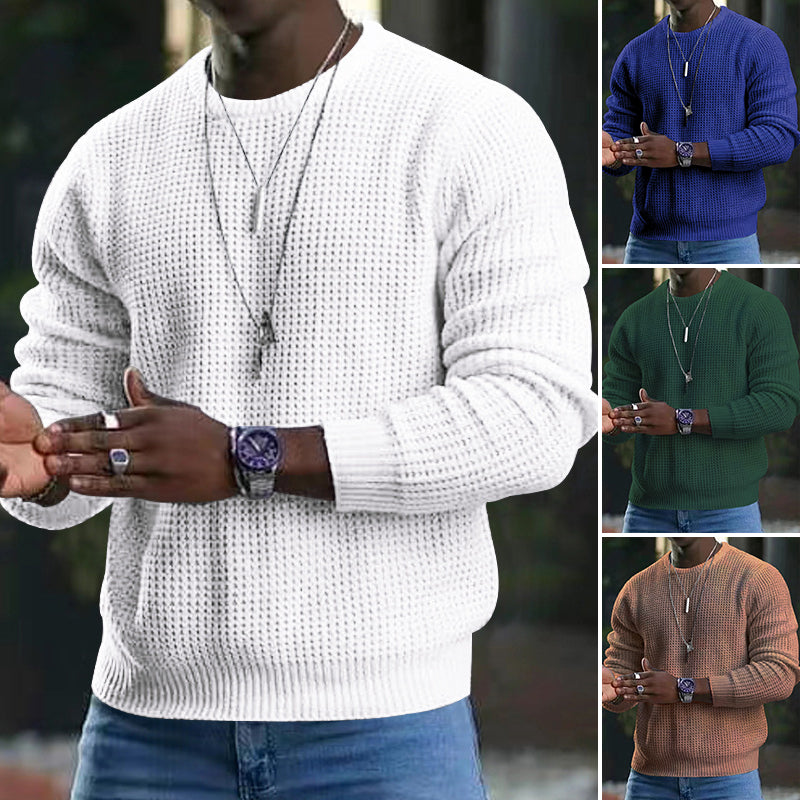 Darius - men's long sleeve sweater with crew neck