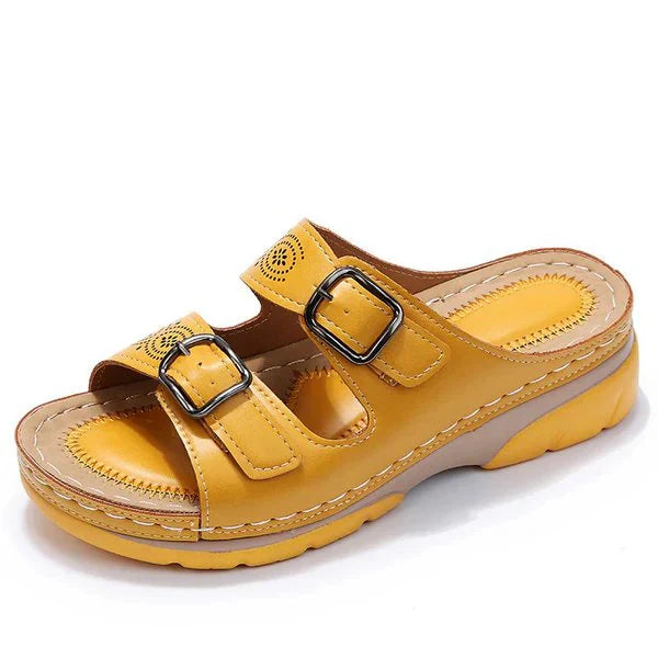 Orthopedic leather sandals | glayza