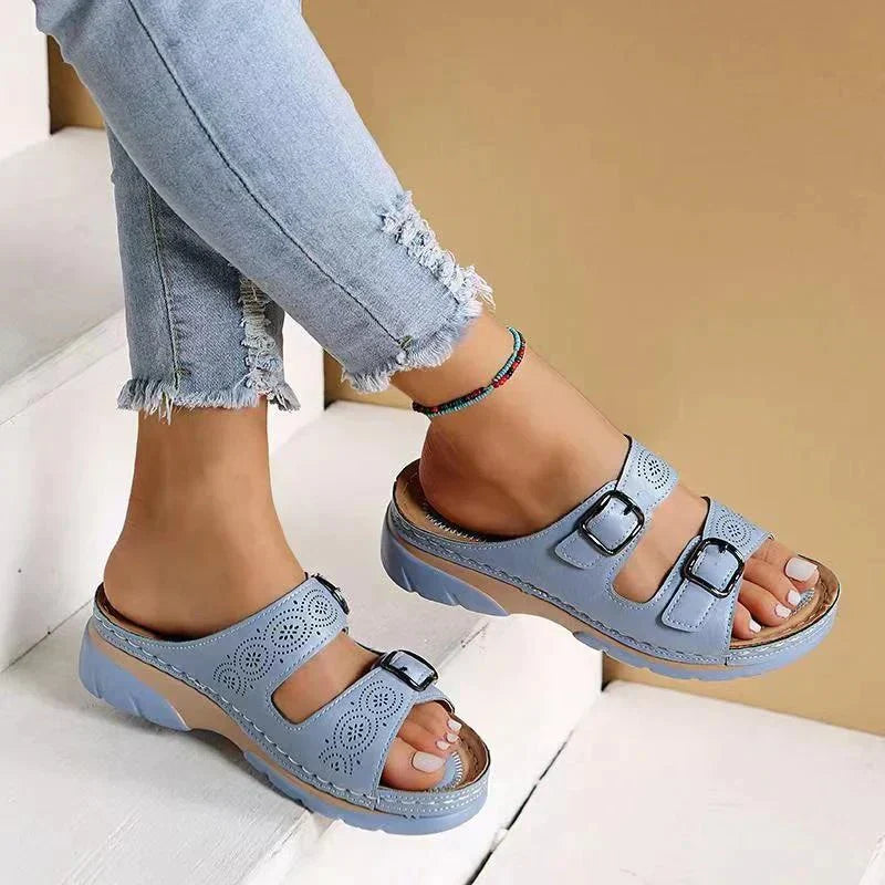 Orthopedic leather sandals | glayza