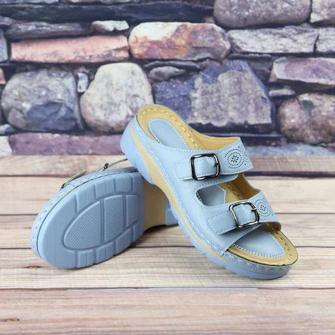 Orthopedic leather sandals | glayza