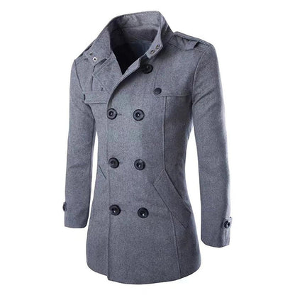 Men's comfort – exclusive winter coat made of fine wool