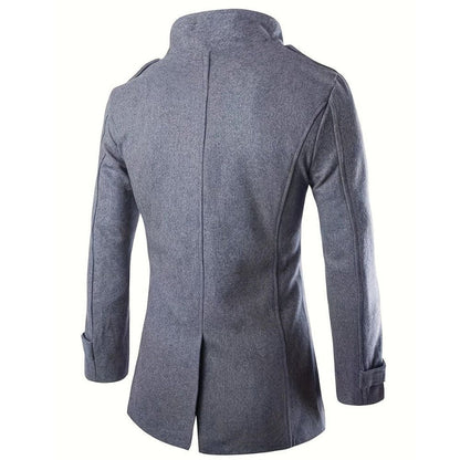 Men's comfort – exclusive winter coat made of fine wool