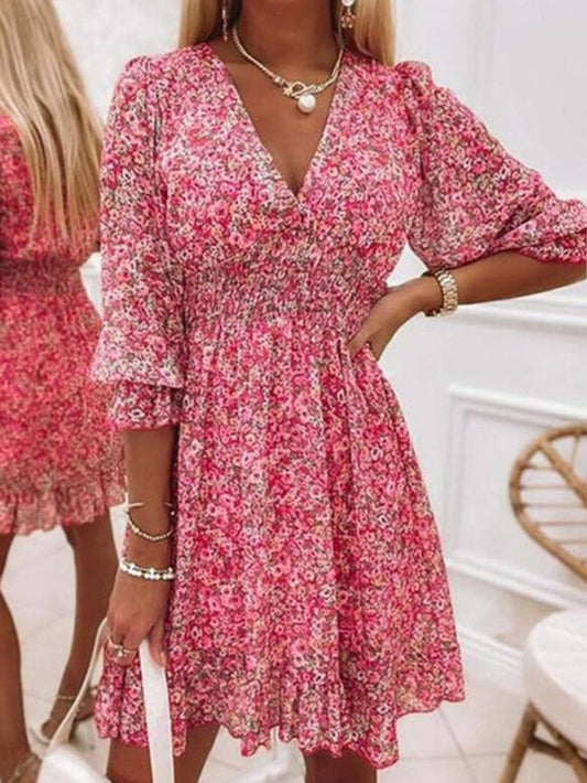 Grace - boho puff sleeve dress