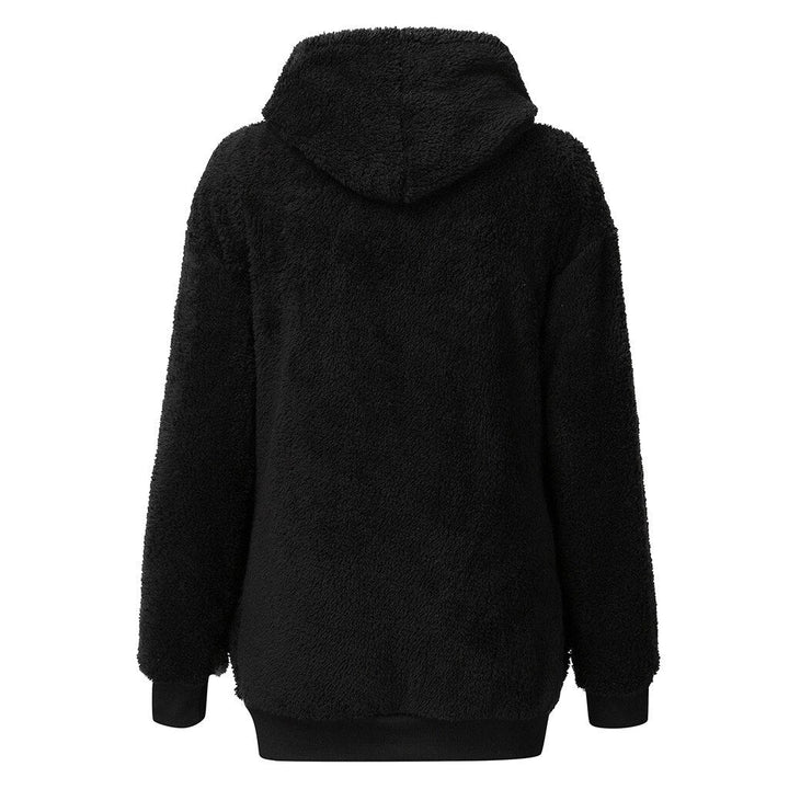 Susi - fluffy women's fleece sweatshirt with a hood