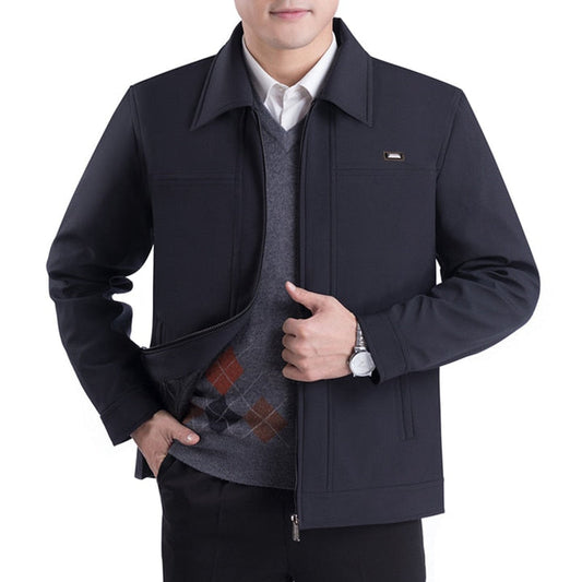 Elegant classic men's jackets with lapel collar