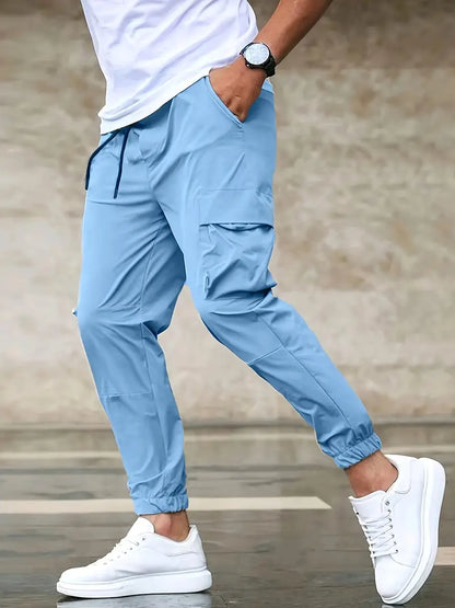 Jacob – trendy cargo pants with drawstring for men