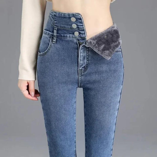 Jasmine - skinny jeans made of fleece