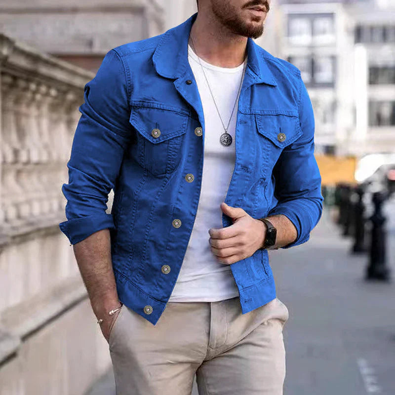 Feim - timeless classic men's denim jacket - durable and stylish