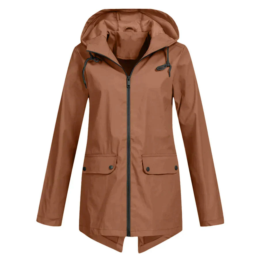 Tamara - waterproof coat with zipper for women