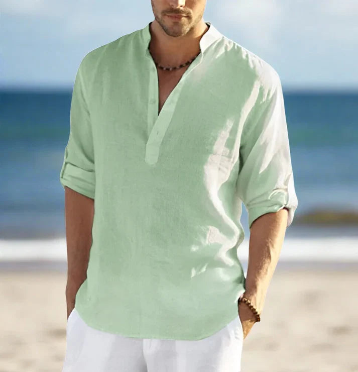 Karl - linen shirt with collar