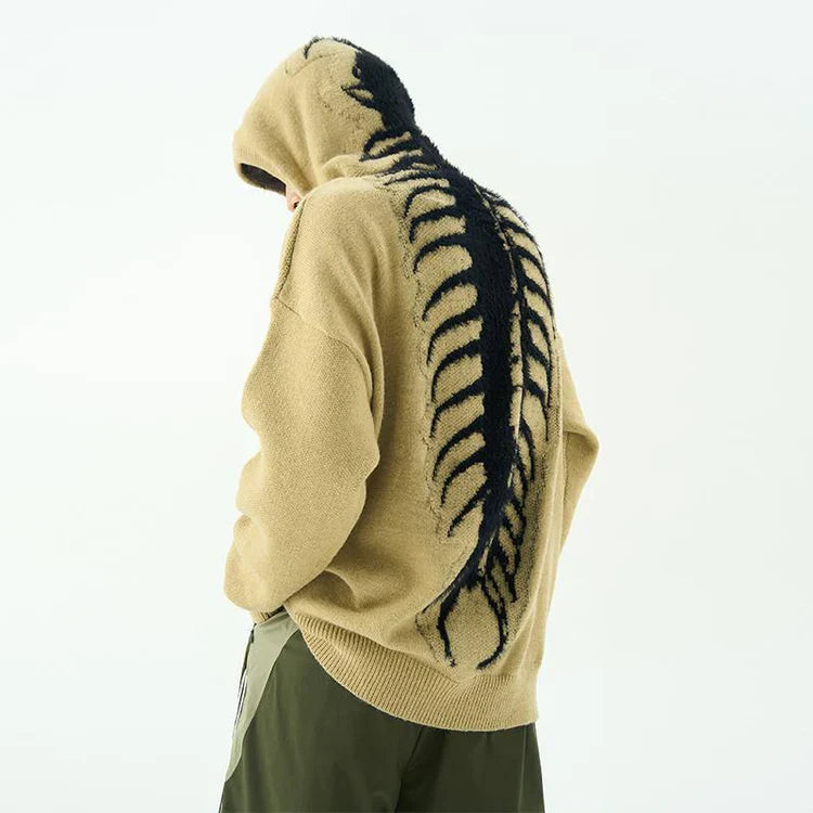 Krabi – knitted centipede hoodie