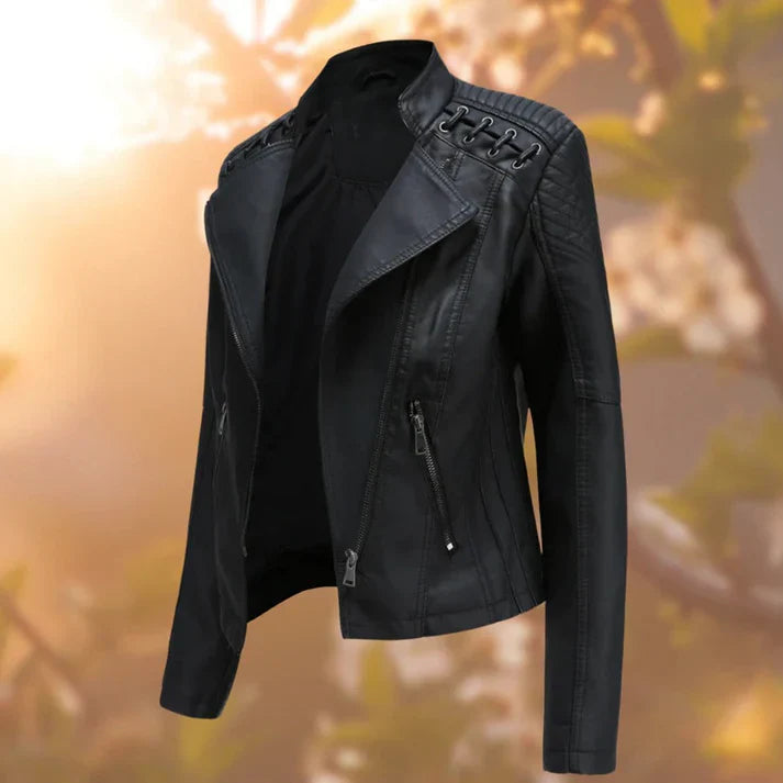 Leather jacket - for women