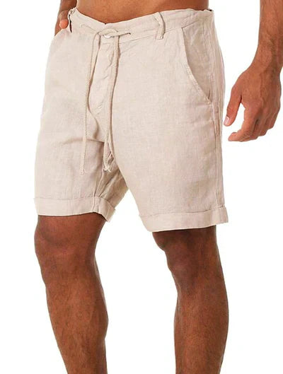 KALIO - short linen shorts for men