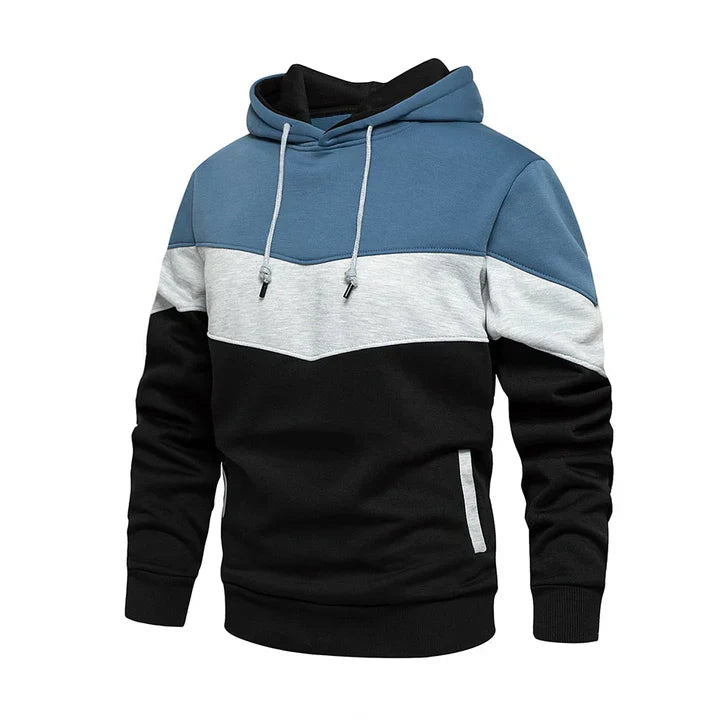 Marius - men's hoodie with horizontal stripes