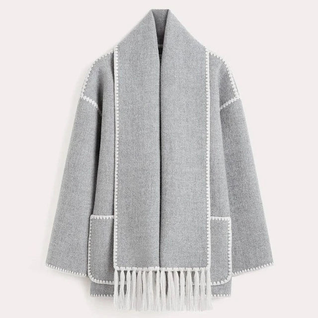 Atidu - statement jacket with scarf