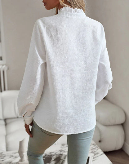 Designed elegant long sleeve blouse