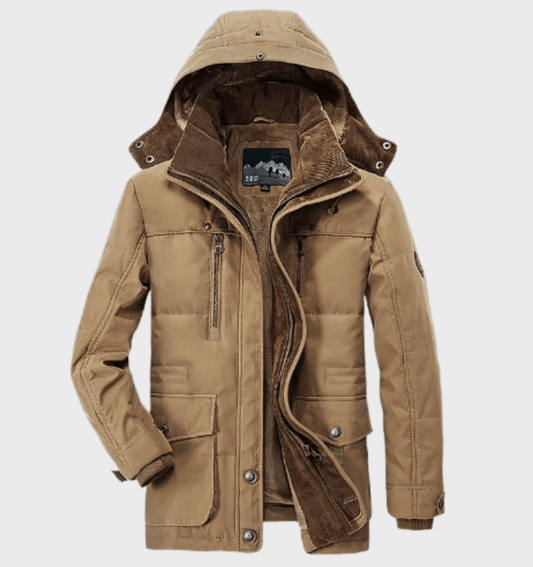 Mens thick fleece winter coat sales