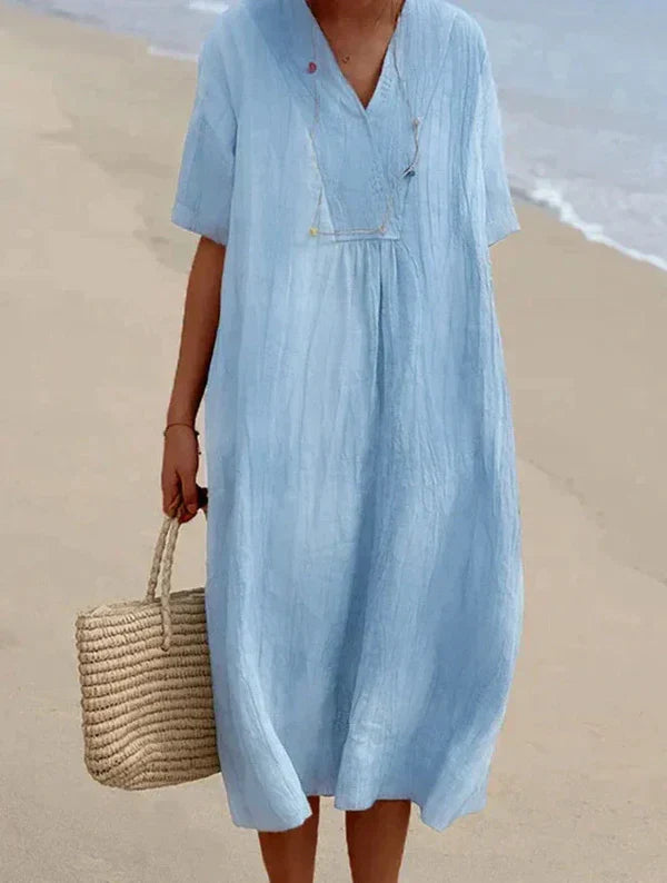 Karyl - dress made of linen and cotton