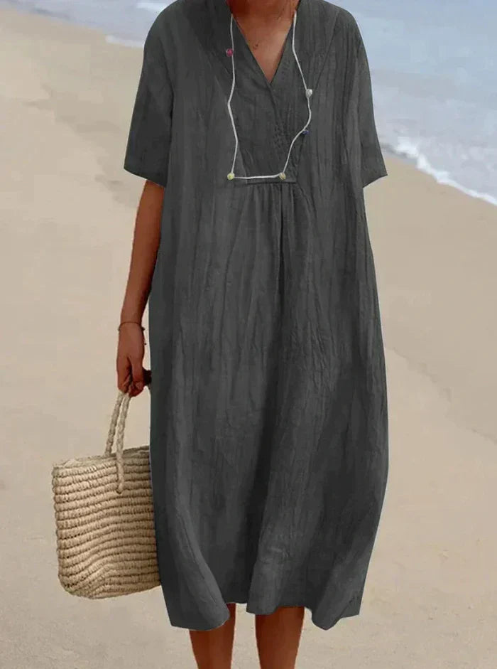 Karyl - dress made of linen and cotton