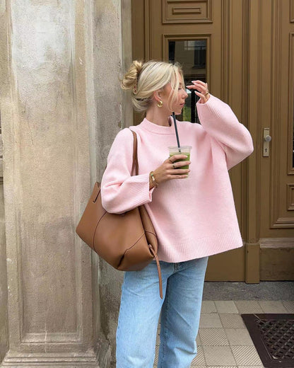 Gisela | pink bequemer sweater