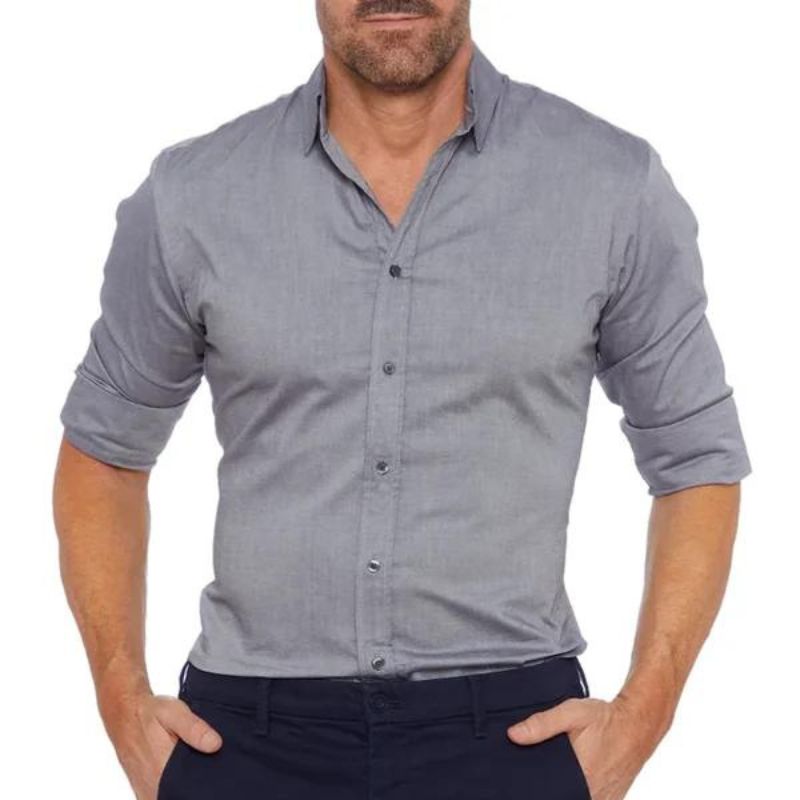 Milano - wrinkle-free shirt with zipper
