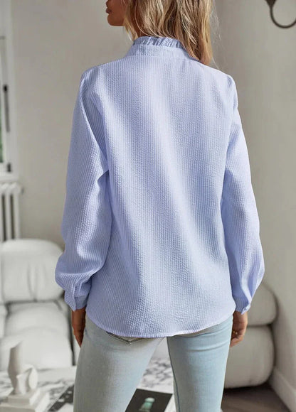 Designed elegant long sleeve blouse