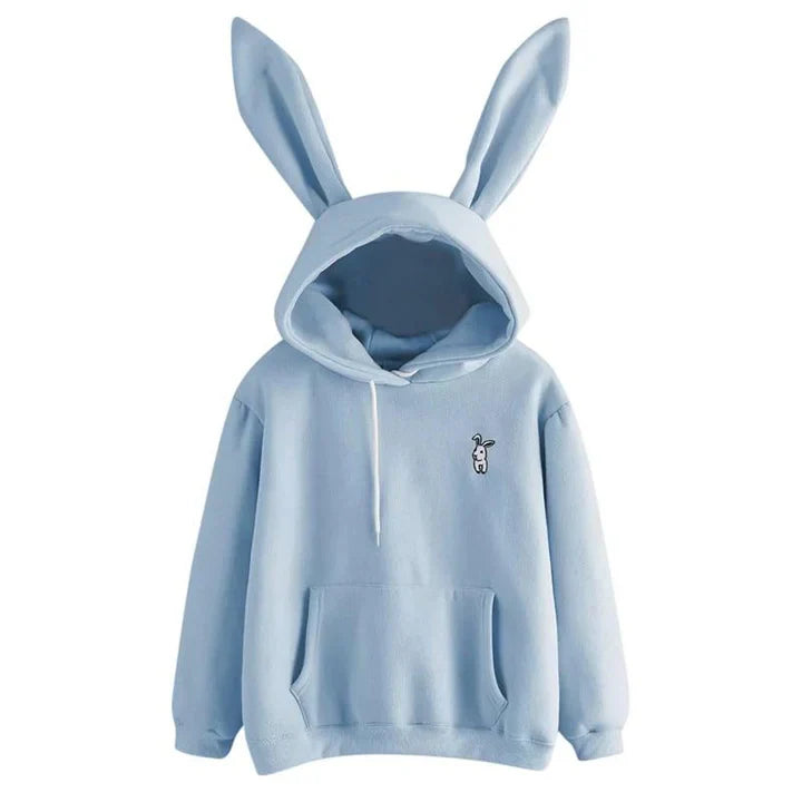 Pera - women's sweatshirt with hood and rabbit ears