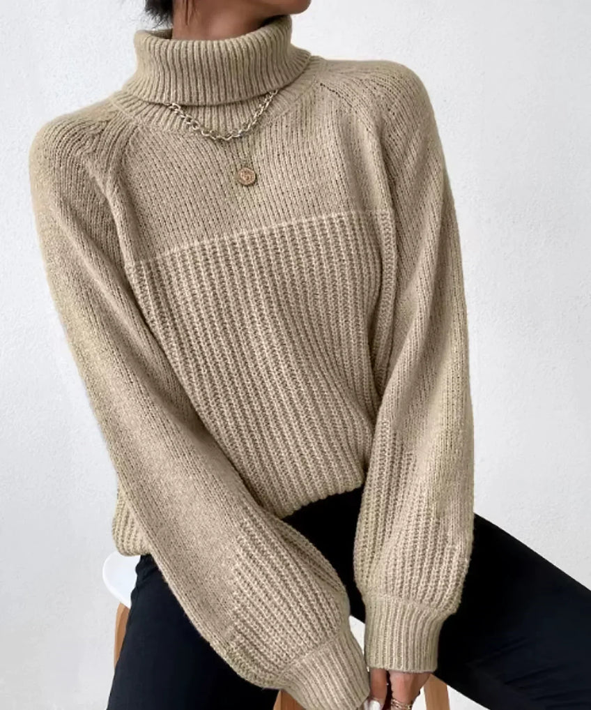 Blaire – warm knit turtleneck sweater for women