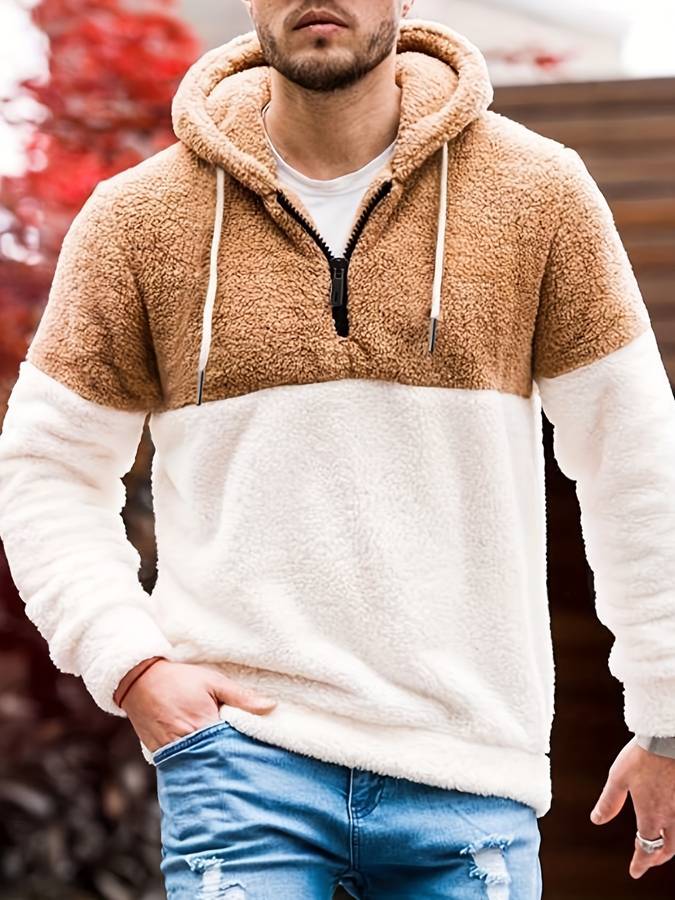 Roderick - men's fleece sweater with hood