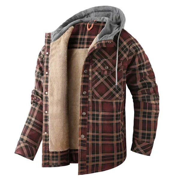 Gerald - warm checked shirt jacket