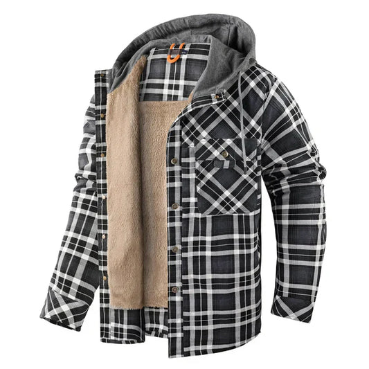 Gerald - warm checked shirt jacket