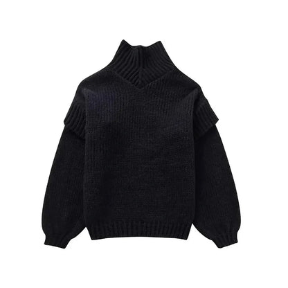 Daphne - oversize turtleneck knit sweater