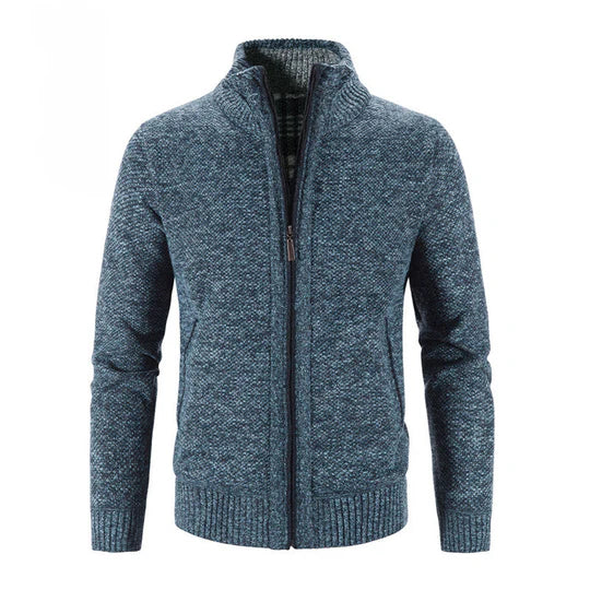 Enrich - knitted fleece jacket made of cotton