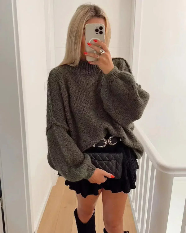 Desiree - cozy knitted sweater for winter