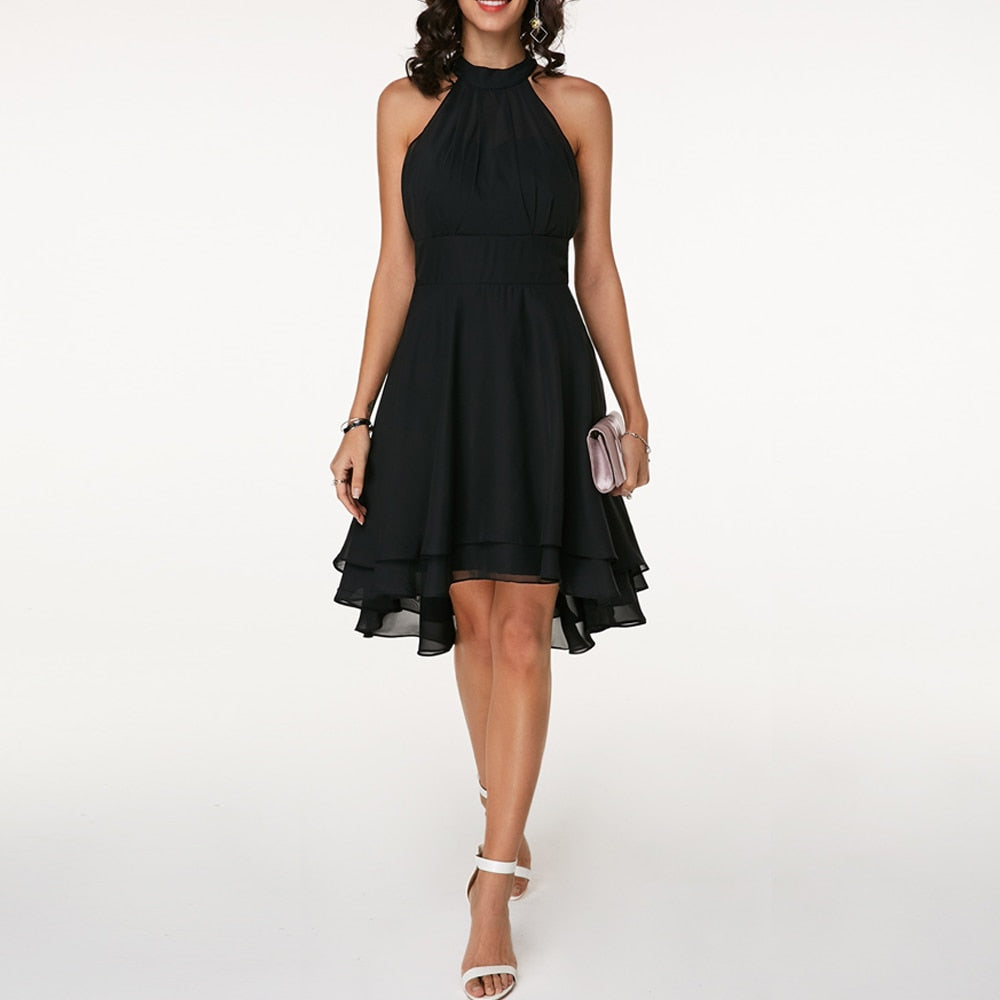 Stylish dress with charming ruffles - Ashley